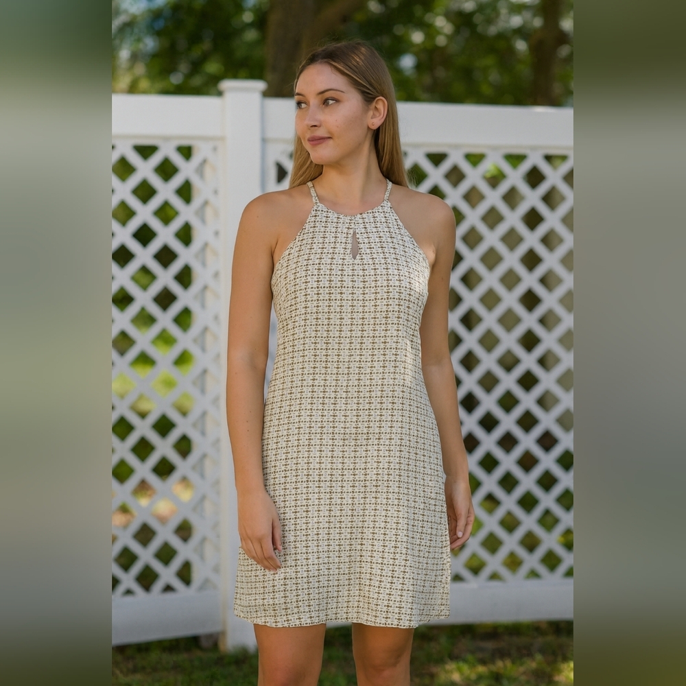 Zara Trafaluc Tan Shift Dress